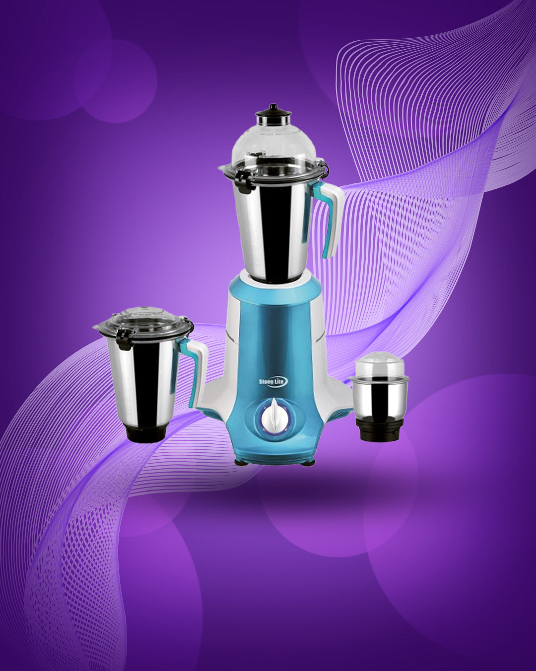 STRONGLITE 3 IN 1 MIXER GRIINDER OCTA METALICA SRJ1176G