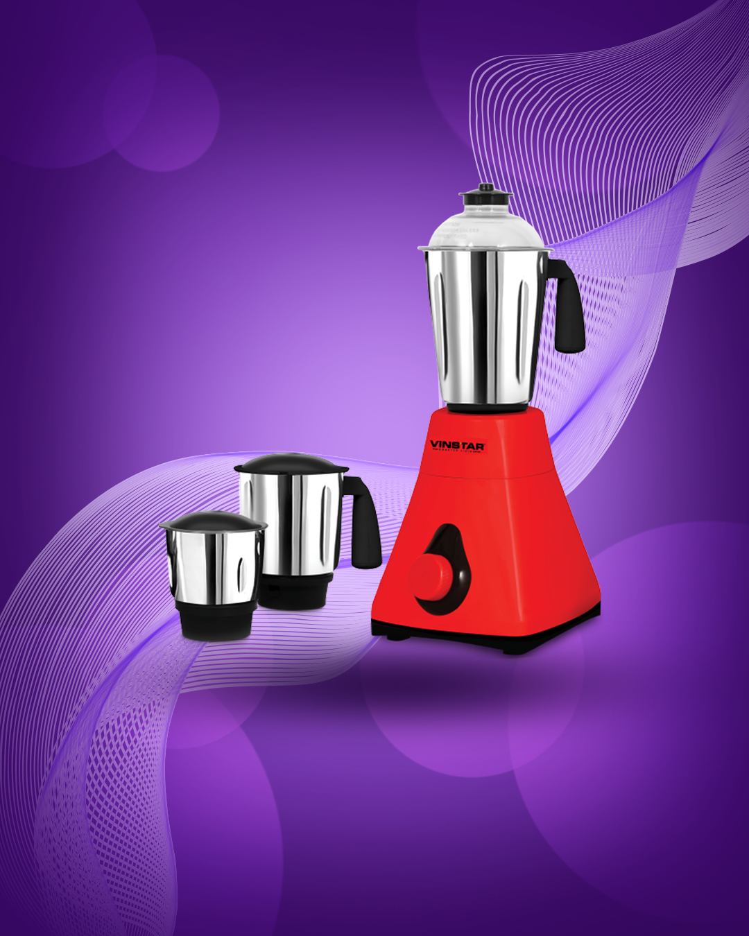 VINSTAR 3IN1 MIXER GRINDER-1000W-VSG-24100